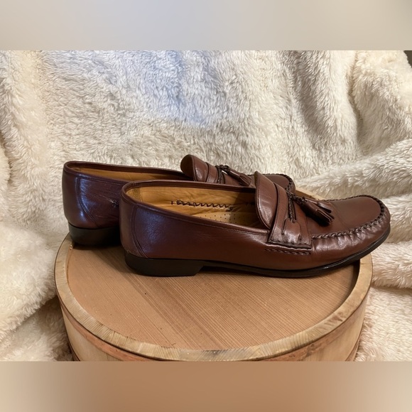 Mezlan Men’s Dress Shoes Tassels Slip-On Leather Loafers Size 10.5 - Picture 2 of 11